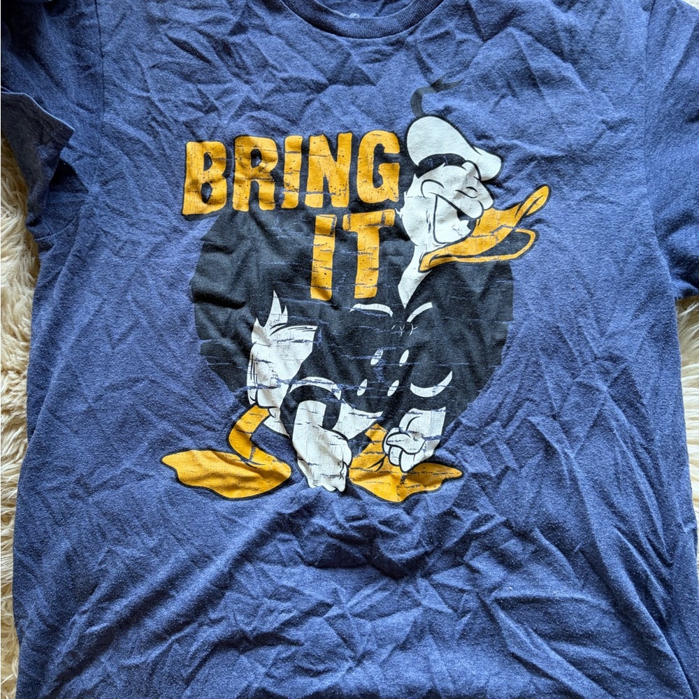 Vintage Walt Disney’s Donald Duck Bring It Tee Shirt Top Size M VTG unisex